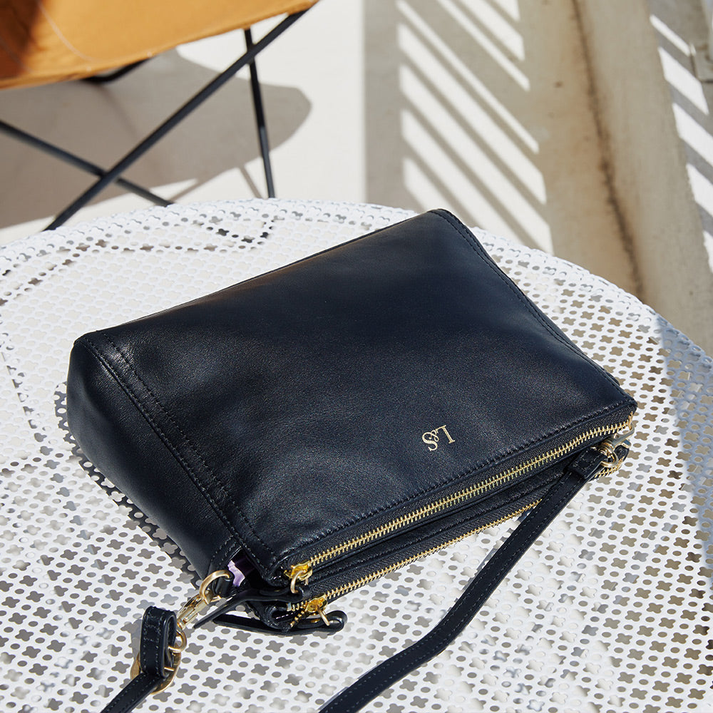 Close up on a table - The Pearl - Nappa Leather - Crossbody - Lo & Sons