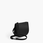 Side - The Waverley 2 - Nappa Leather - Black / Gunmetal / Grey - Crossbody - Lo & Sons