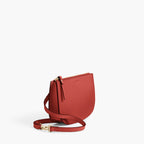 Side - Waverley 2 - Saffiano Leather - Santa Fe Red / Gold / Camel - Crossbody Bag - Lo & Sons