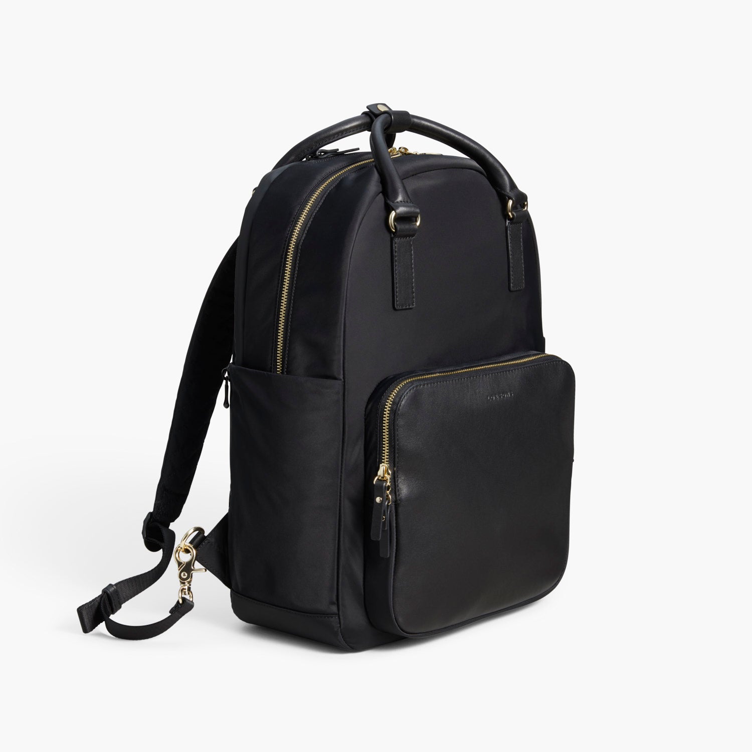Side Backpack - The Rowledge - Nylon - Black / Gold / Lavender - Backpack - Lo & Sons