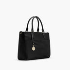 Side - The Brookline - Nylon - Black / Gold / Lavender - Tote - Lo & Sons