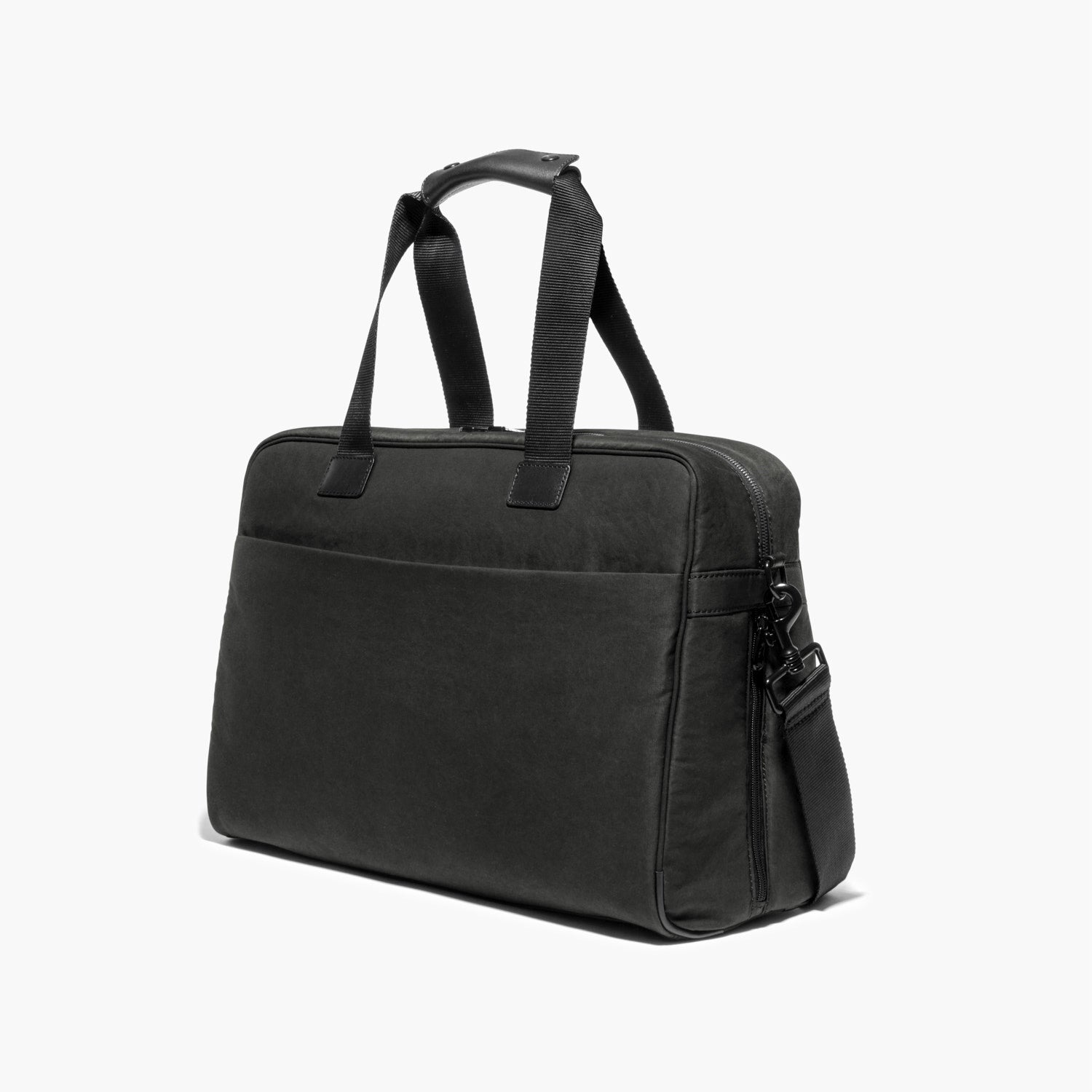 Side - The Cambridge - Waxed Twill - Charcoal - Briefcase - Lo & Sons