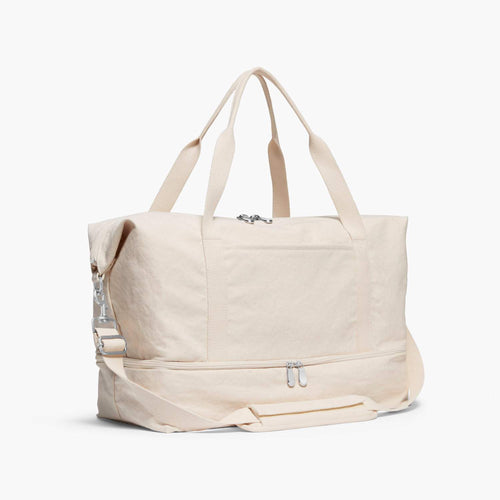 Side - The Catalina Deluxe - Organic Canvas - Natural - Weekender - Lo & Sons