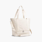 Side - The Catalina Deluxe Tote - Organic Canvas - Natural - Tote - Lo & Sons