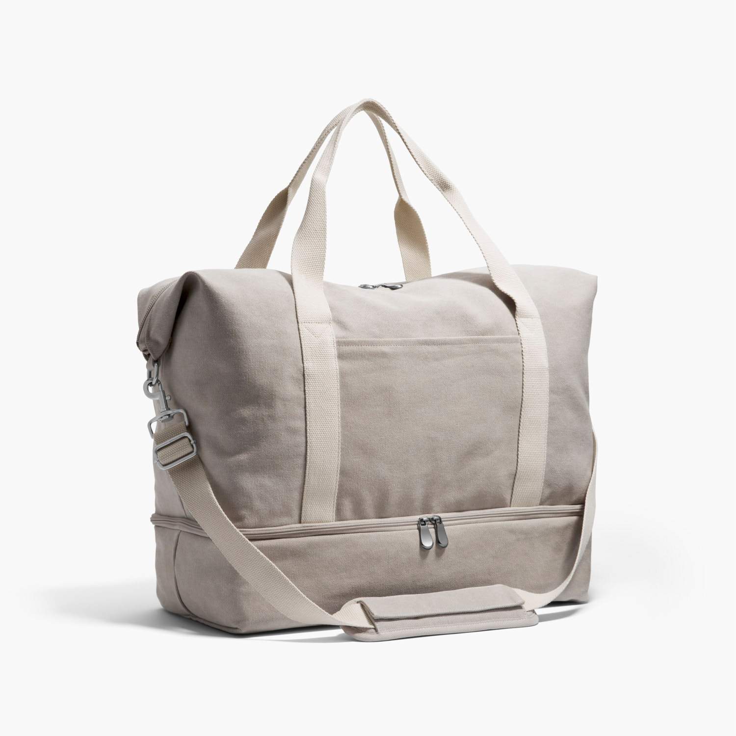 Side - The Catalina Deluxe - Washed Canvas - Dove Grey - Weekender - Lo & Sons