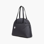 Side - The O.G. and O.M.G. - Cotton Poly Blend - Heather Grey / Silver / Azure - Shoulder Bag - Lo & Sons
