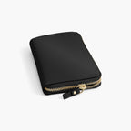 Zipper Detail - The Leather Wallet - Nappa Leather - Black / Gold / Grey - Small Accessory - Lo & Sons